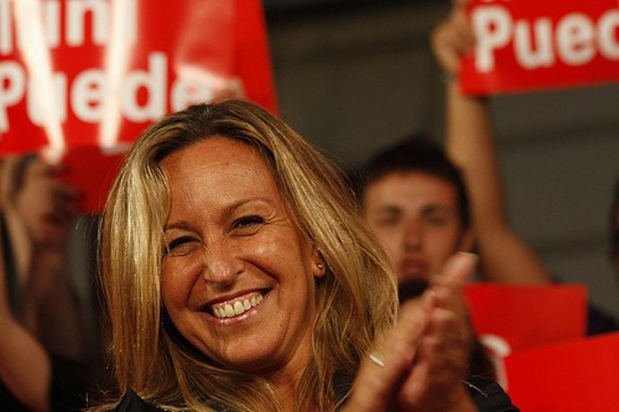 Trinidad Jiménez acto primarias PSM 2010