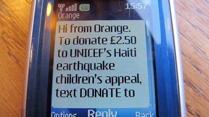 Donaciones SMS