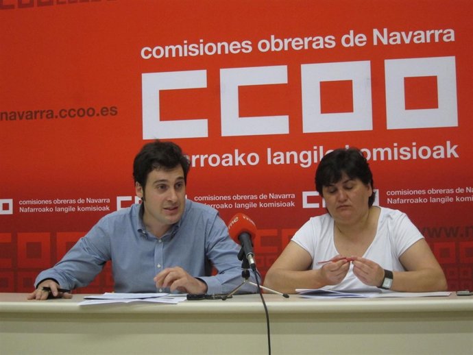Juan Antonio Vidal Y Pilar Piñeiro, De CCOO De Navarra.