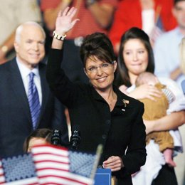 La candidata republicana a la vicepresidencia, Sarah Palin