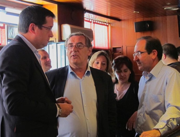 López (I), Durante Su Visita A Cuéllar (Segovia).