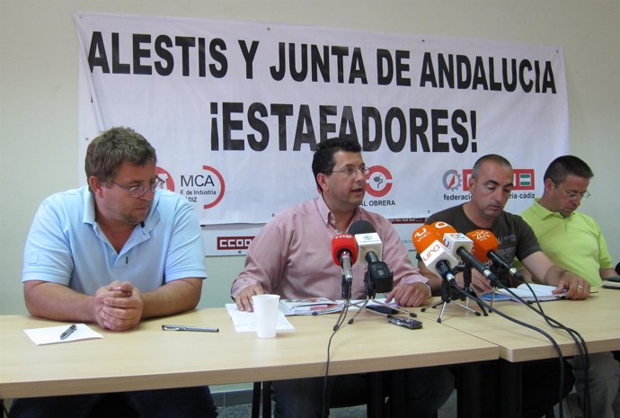 Representantes Del Comité De Empresa De Alestis En Cádiz