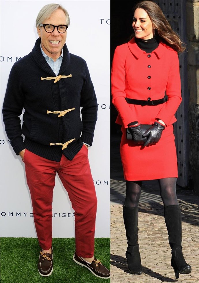 Montaje De Tommy Hilfiger Y Kate Middleton 