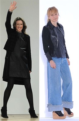 Montaje De Las Diseñadoras Clare Waight Keller Y Hannah Macgibbon