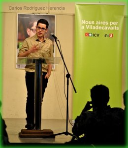 Carles Rodríguez, Candidato De ICV-Euia En Viladecavalls (Barcelona)