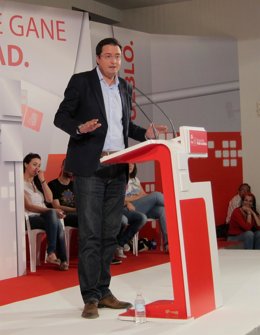 Óscar López, Durante El Mitin Esta Tarde En Medina Del Campo