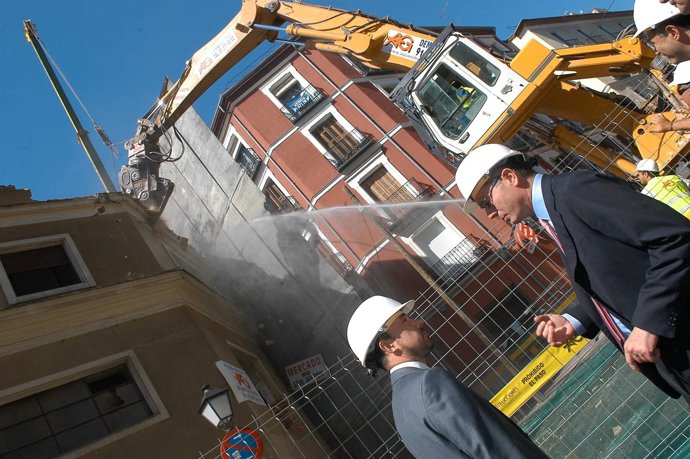 Gallardón Visita Las Obras Del Mercado De San Antón