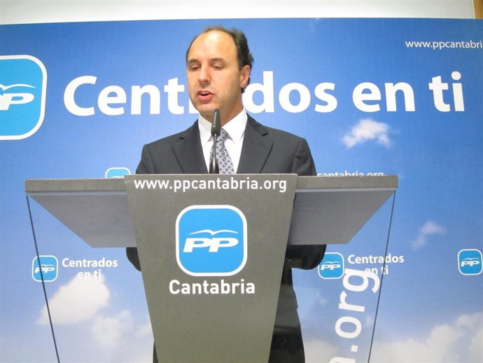 El Presidente Del PP Cántabro Y Candidato Regional, Ignacio Diego
