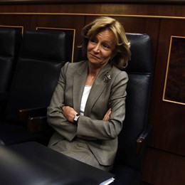 La Ministra Salgado En Su Escaño En El Congreso
