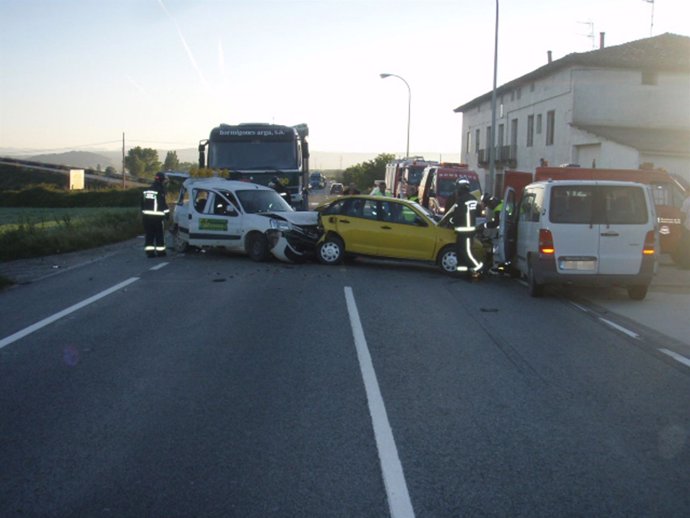 Los Vehículos Implicados En El Accidente. 