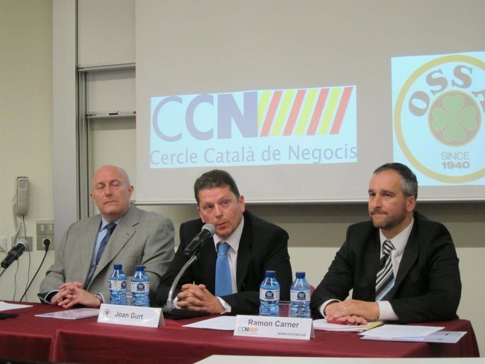 El Director General De Ossa, Joan Gurt, Y El Presidente Del CCN Ramon Carner