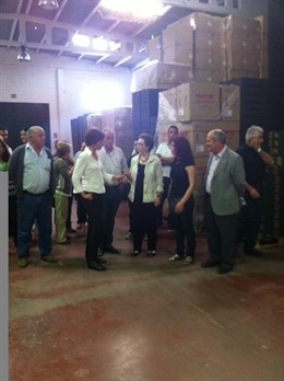 La Consejera De Hacienda, Carmen Martínez Aguayo, En Una Visita En Lucena.