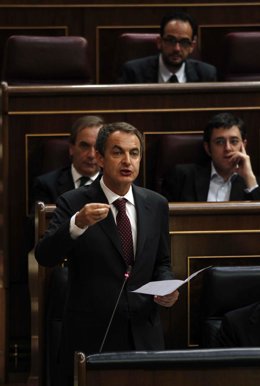 Zapatero En La Sesión De Control En El Congreso