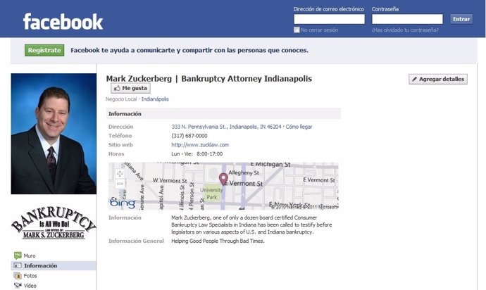 Abogado Mark S. Zuckerberg En Facebook