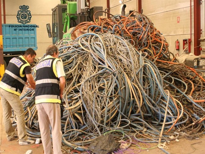 Recuperadas 24 Toneladas De Cobre Robadas