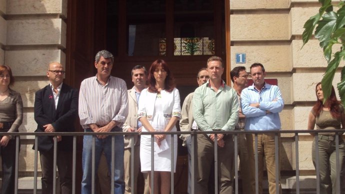 La Alcaldesa De Jaén, Carmen Peñalver, En El Minuto De Silencio Por El Terremoto