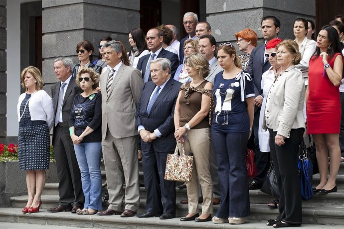 Minuto De Silencio En Las Palmas De Gran Canaria