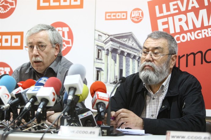 Candido Méndez E Ignacio Fernández Toxo