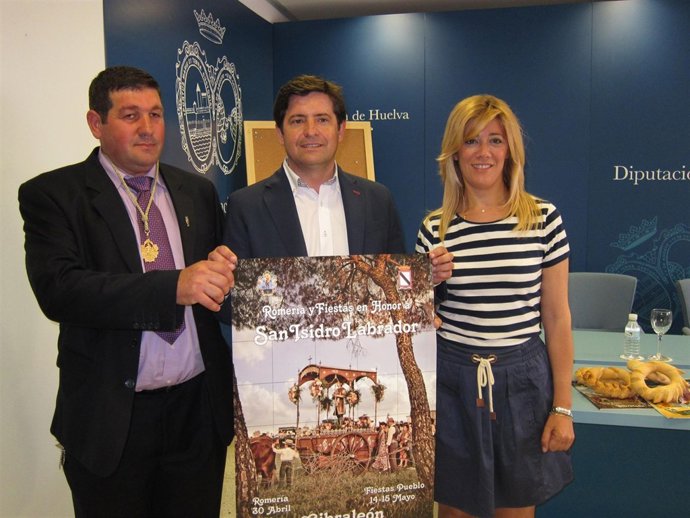 El Alcalde De Gibraleón, Juan Serrato, Presenta Las Fiestas De San Isidro. 