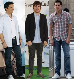 Montaje De Alejandro Sanz, Dani Martín Y Mario Casas 