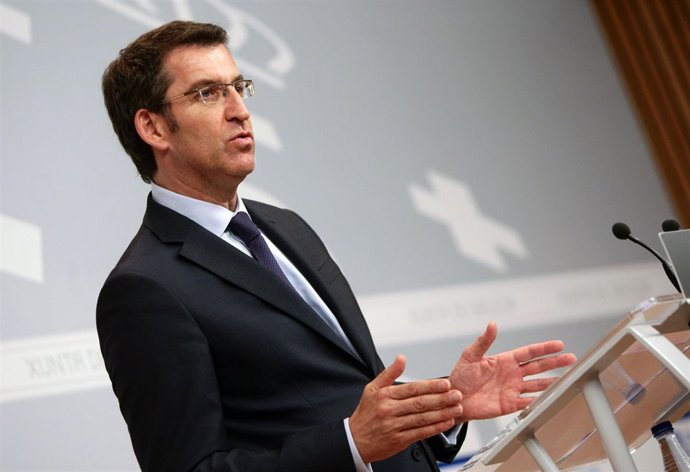 alberto nunez feijoo comparece en rolda de prensa para informar dos asuntos abor