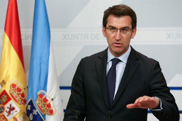 alberto nunez feijoo comparece en rolda de prensa para informar dos asuntos abor