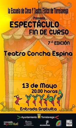 Cartel De La Gala Fin De Curso De La Escuela De Circo Y Teatro Físico