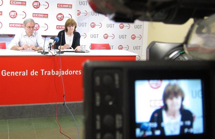 Roberto Fernández Y Micaela Ruiz, UGT Y CC.OO.