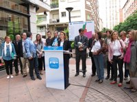 Gamarra propone "revitalizar" el centro de Logroño con la reforma de la 'Glorieta', el Paseo 100 tiendas y Judería