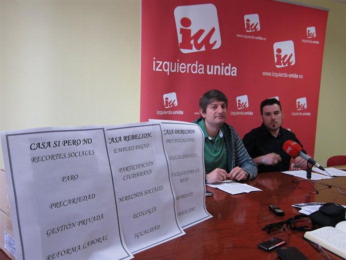 Carlos Ollero Y Andrés Barrio, Candidatos IU Al Ayuntamiento De Logroño