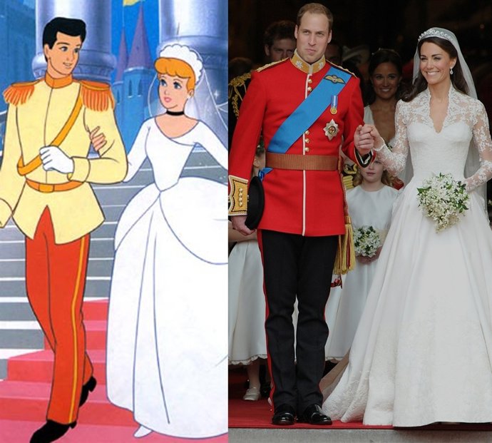 Montaje De La 'Cenicienta' Y Los Duques De Cambridge