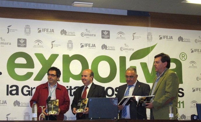 Pepe Oneto, Gaspar Zarrías, Roque Lara Y José María Valdivia En Expoliva.