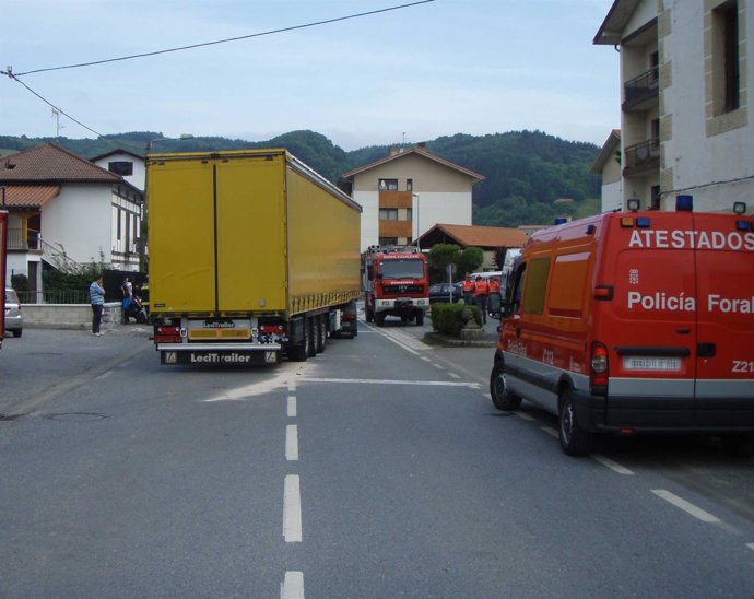 El Accidente Se Ha Producido En La Calle Bidasoa De Bera.