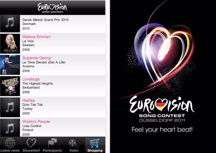 Aplicación De Eurovisión 2011 Para Iphone