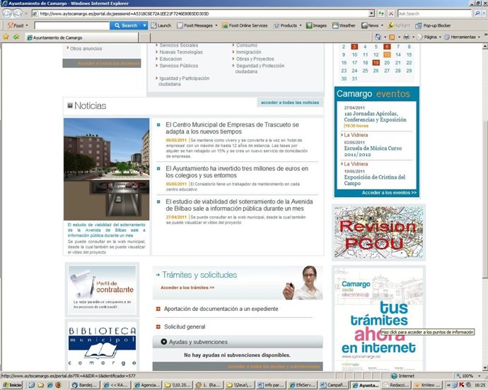 Página Web De Camargo. 