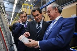 El Presidente De La Generalitat, Artur Mas, En La Planta De Cofares De Barberà