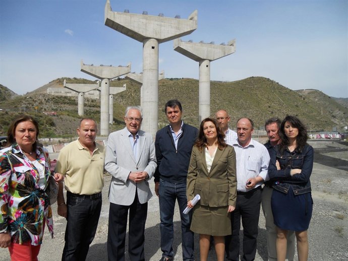 Miembros Del PP Visitan Obras De La A-7