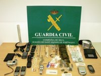 Detienen a siete personas dedicadas al tráfico de drogas y a los robos en viviendas