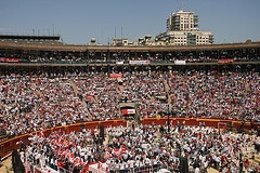 Plaza De Toros De Valencia En El Mitin De Zapatero