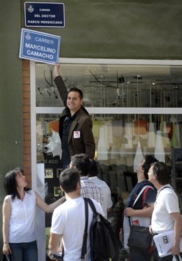 Amadeu Sanchis Durante El Acto Simbólico Por La Memoria Histórica