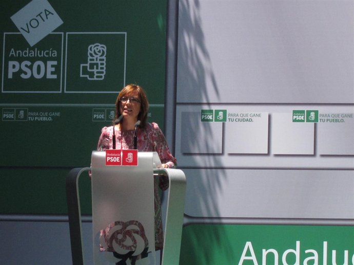 La candidata del PSOe a la Alcaldía de Málaga, María Gámez