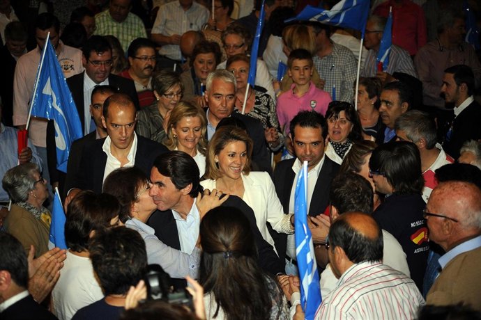 Cospedal Y Aznar Mitin En Cuenca 