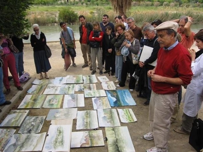 El Pintor Pedro Cano En El Taller Internacional De Pintura Al Agua