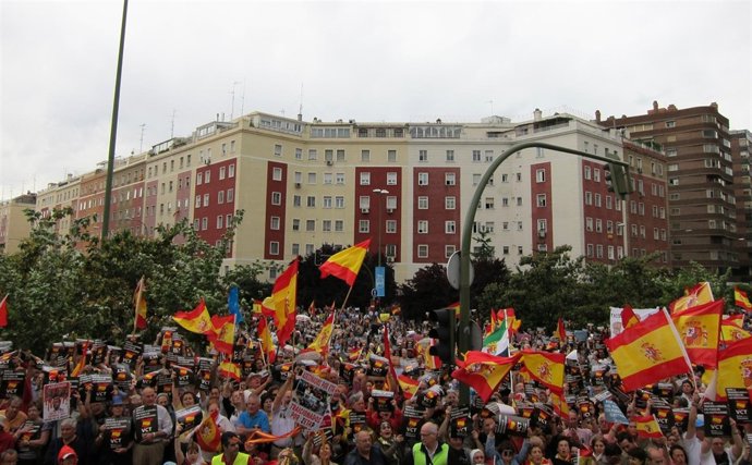 Manifestación De Víctimas Contra Bildu En Las Elecciones