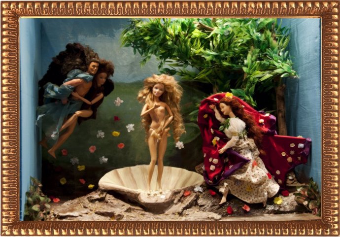 Recreación Del 'Nacimiento De Venus' De Sandro Botticelli