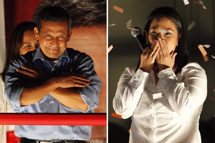 Candidatos Presidenciales De Perú, Ollanta Humala Y Keiko Fujimori