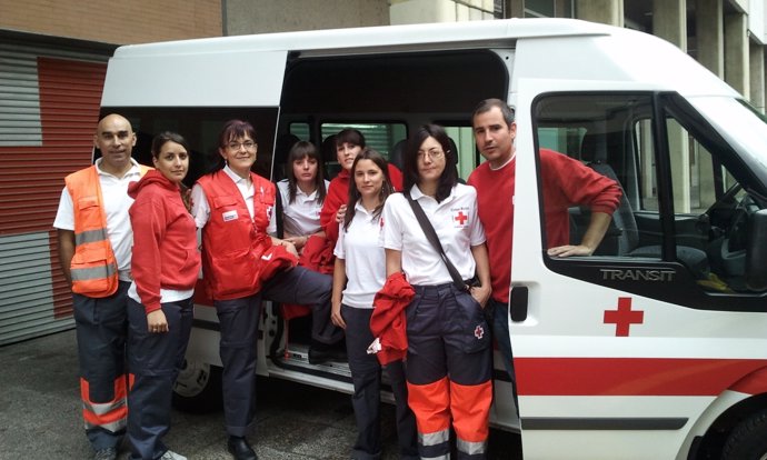 Equipo De Cruz Roja Navarra Desplazado A Lorca.