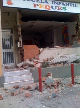 Imagen De Una Guardería Derrumbada Tras El Terremoto