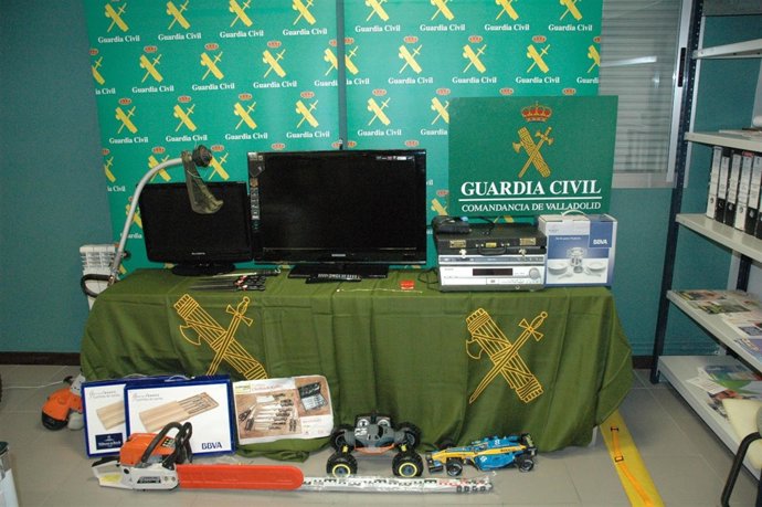 Material Intervenido Tras Los Robos En Tudela (Valladolid).