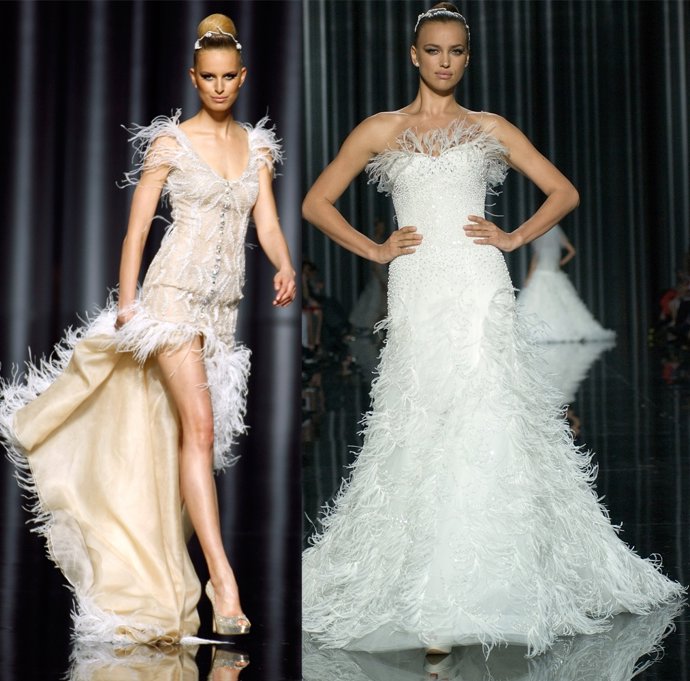 Montaje De Karolina Kurkova E Irina Shayk En El Desfile De Pronovias 